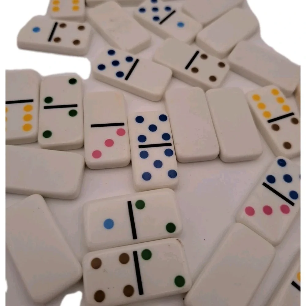 Vintage Miniature Lot of 28 Pieces Dominos Toys Crafts Cake Toppers Games